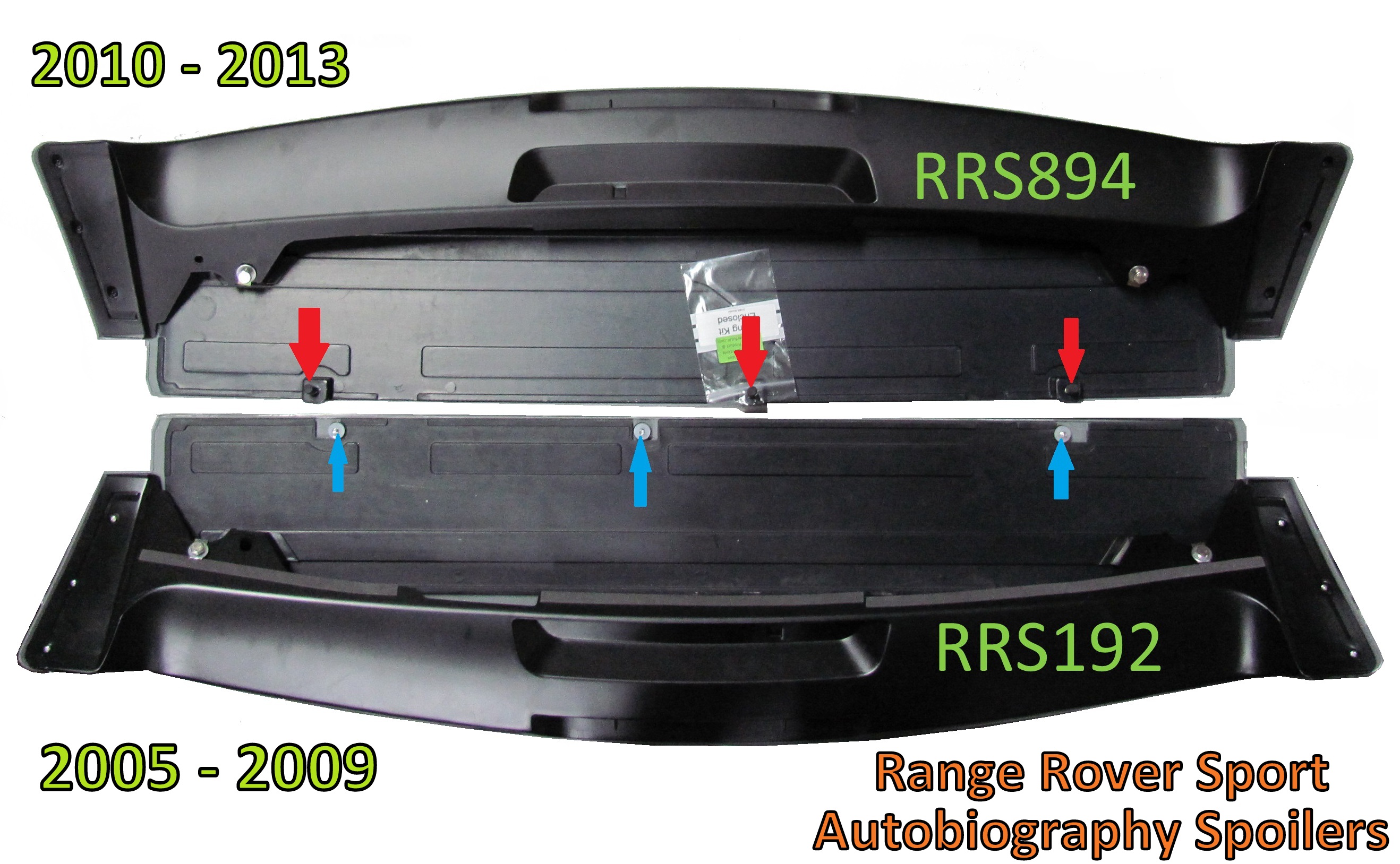 Autobiography 2010 style REAR SPOILER for Range Rover Sport 200509